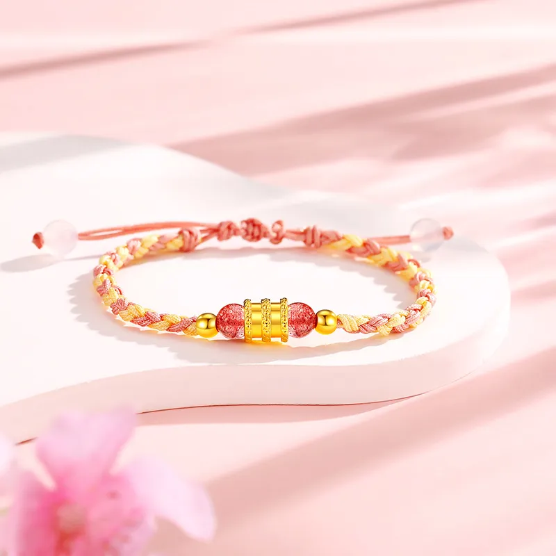 Lao Feng Xiang Gold Bracelet Women's-2