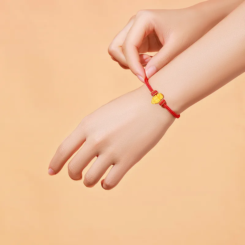 Lao Feng Xiang Gold Bracelet Women's-6