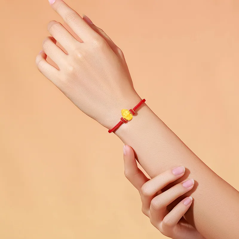 Lao Feng Xiang Gold Bracelet Women's-5