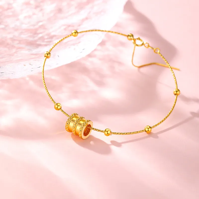 Lao Feng Xiang Gold Bracelet Women's-5