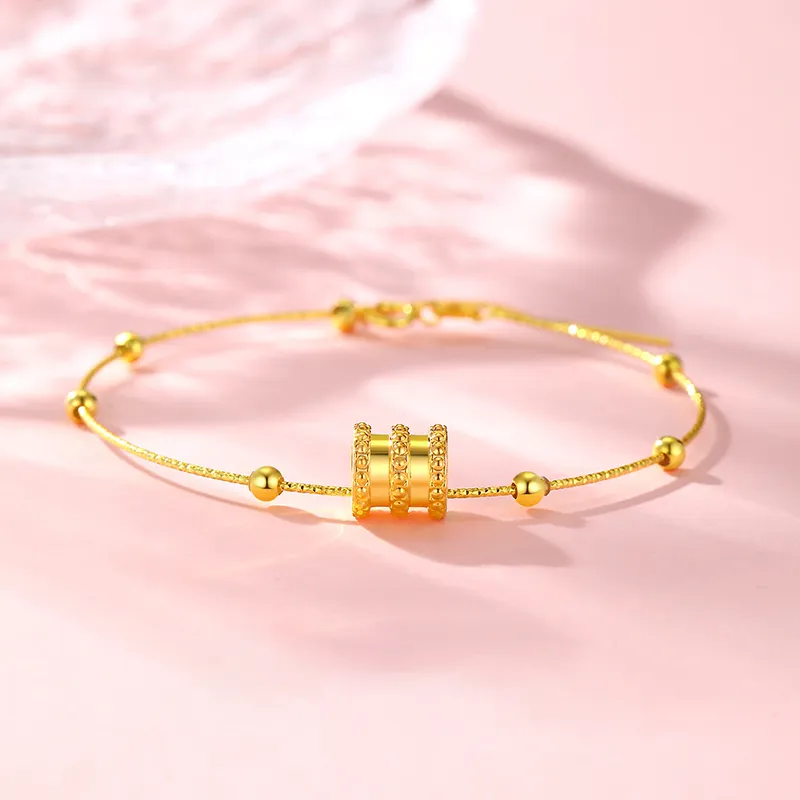 Lao Feng Xiang Gold Bracelet Women's-2
