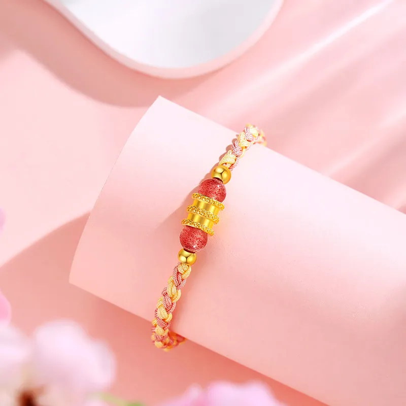 Lao Feng Xiang Gold Bracelet Women's-3