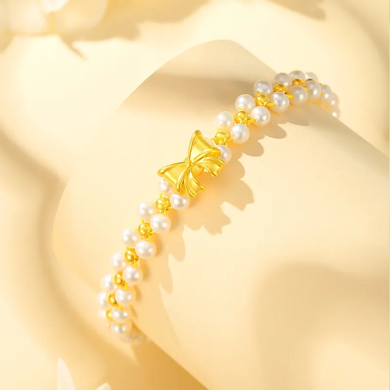 Lao Feng Xiang Gold Bracelet Women's-3