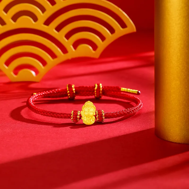 Lao Feng Xiang Gold Bracelet Women's-4