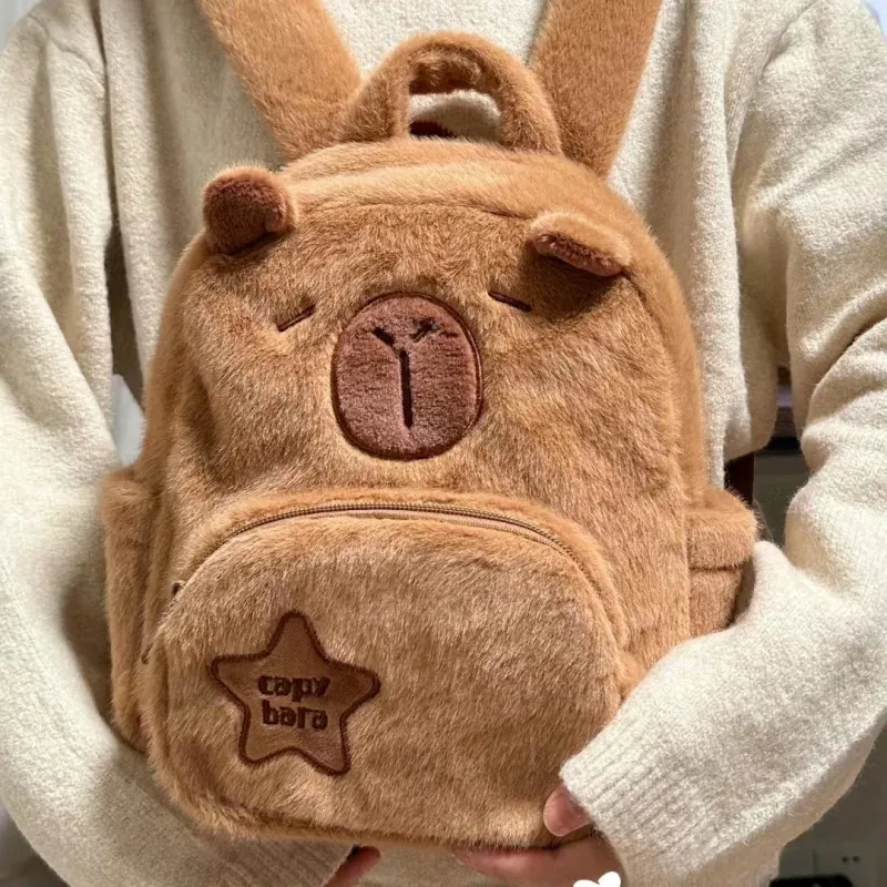 Ssweisiker Polyester Backpack Regular Women's Brown-1