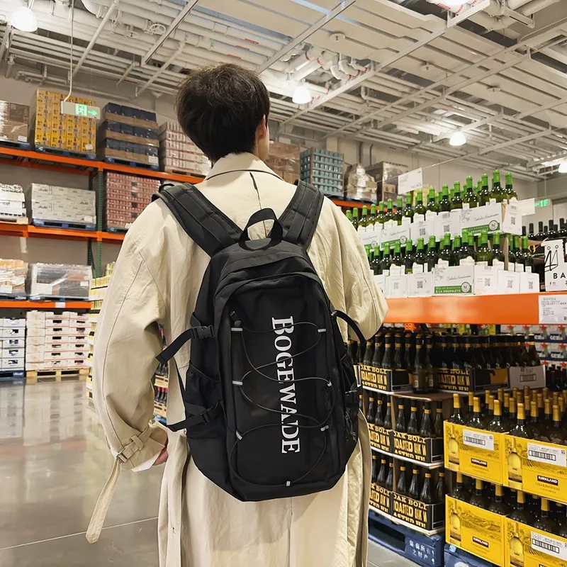 Ssweisiker Oxford Polyester Mesh Backpack Unisex-2