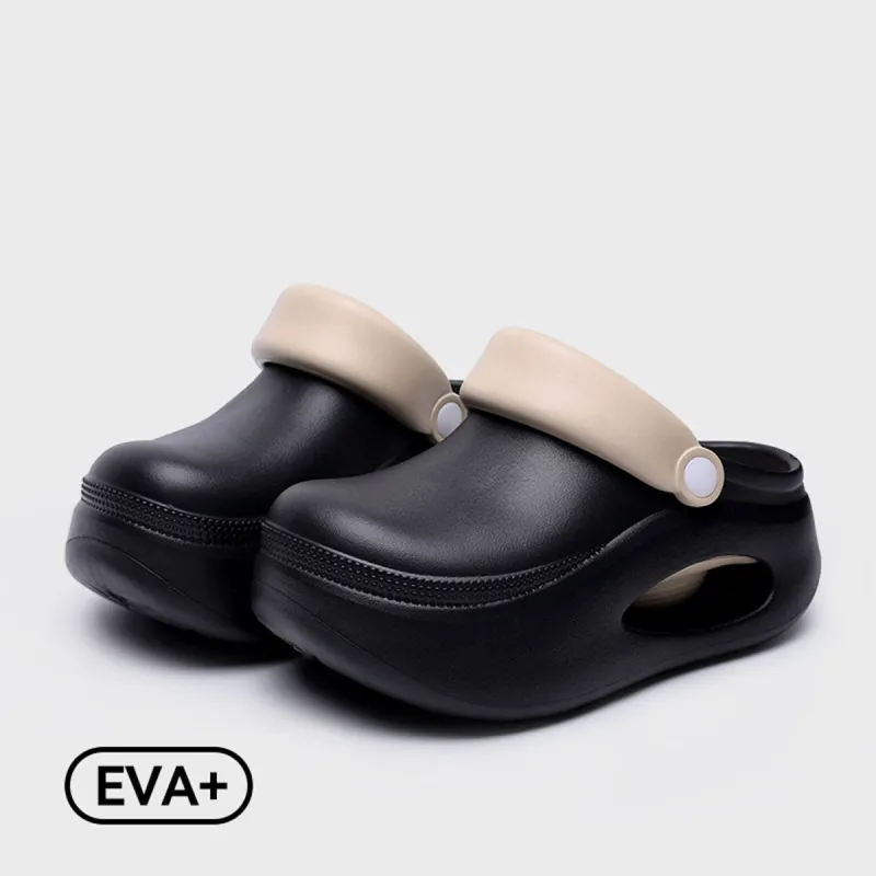 Womi Platform Height Increasing Clogs Minimalist Style Fashion Summer, Slippers-5