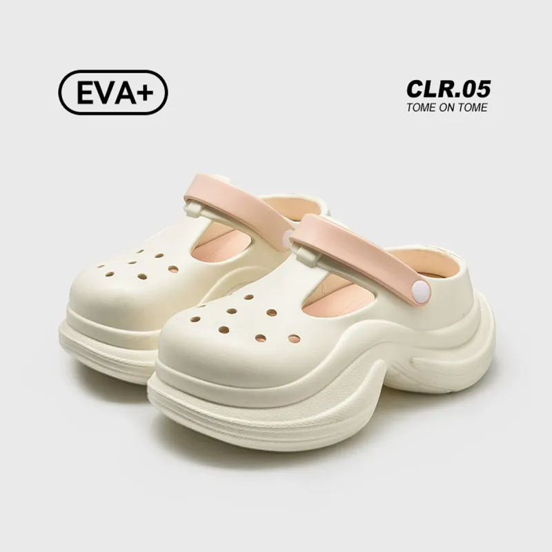 Womi Clogs Outerwear Slip Resistant Odor Resistant Beach Sandals Summer Women's-1