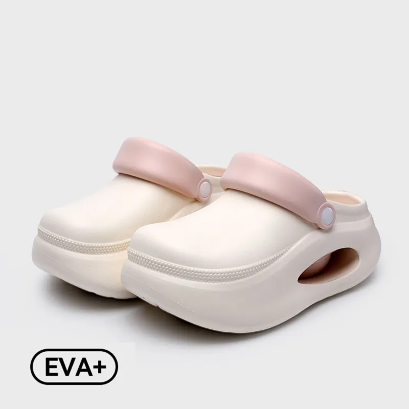 Womi Platform Height Increasing Clogs Minimalist Style Fashion Summer, Slippers-1