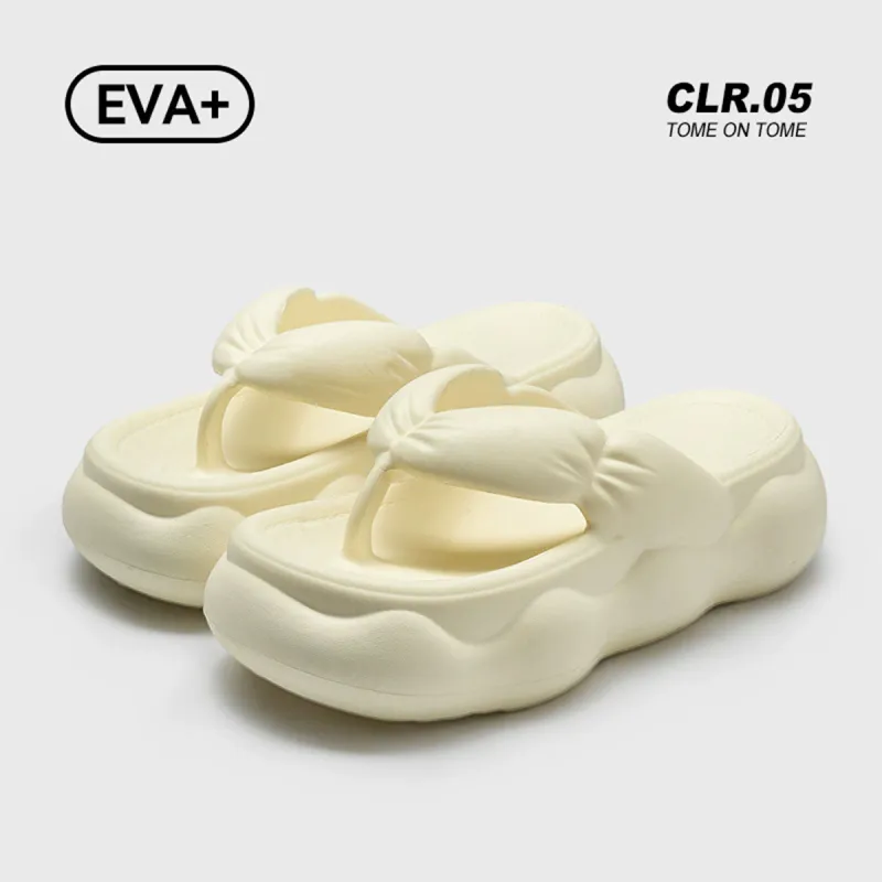 Womi Platform Flip Flops Home Use Squashy And Bouncy Feeling Slippers-1