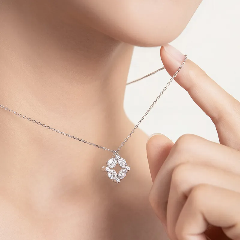 Egem S925 Silver Niche Necklace Women's-5