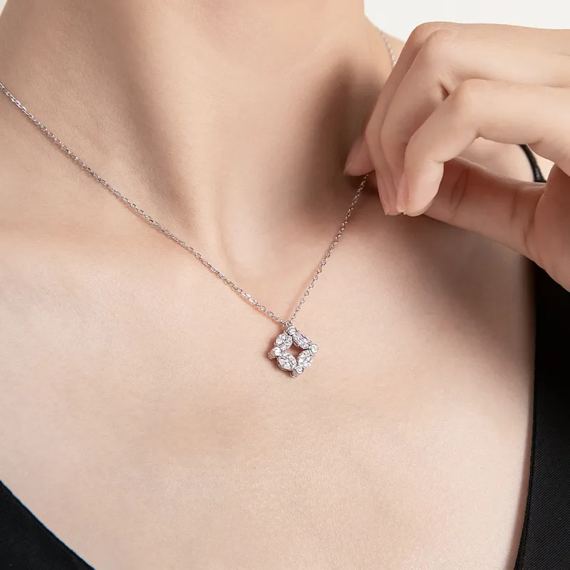 Egem S925 Silver Niche Necklace Women's-4