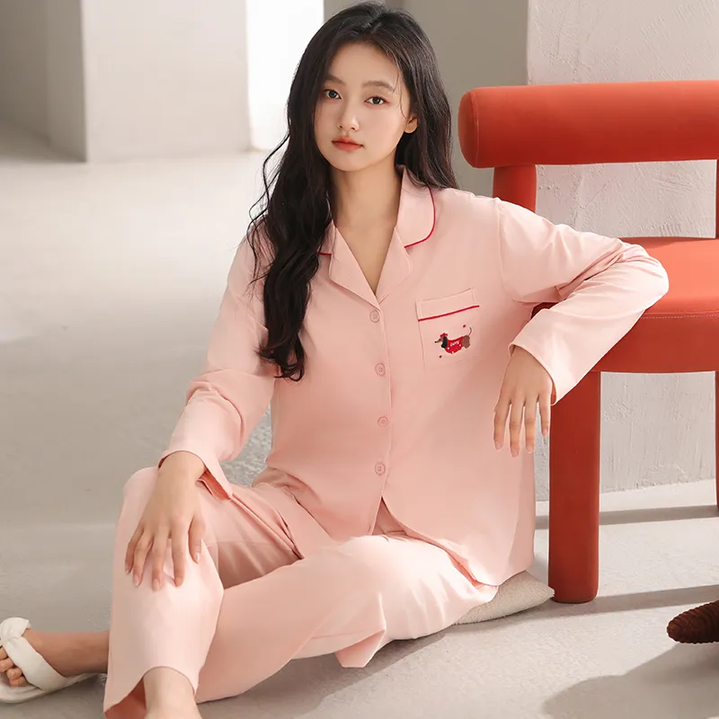 White Ran Women's Pajama Sets-1