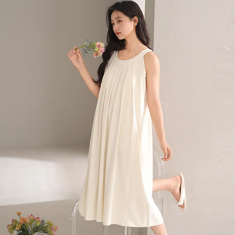 White Ran Women's Nightgowns-23