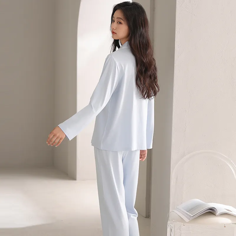 White Ran Women's Pajama Sets-13