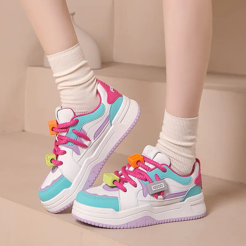 FCS Anti-Slip Wear-Resistant Low-Top Skateboard Shoes Women's-3