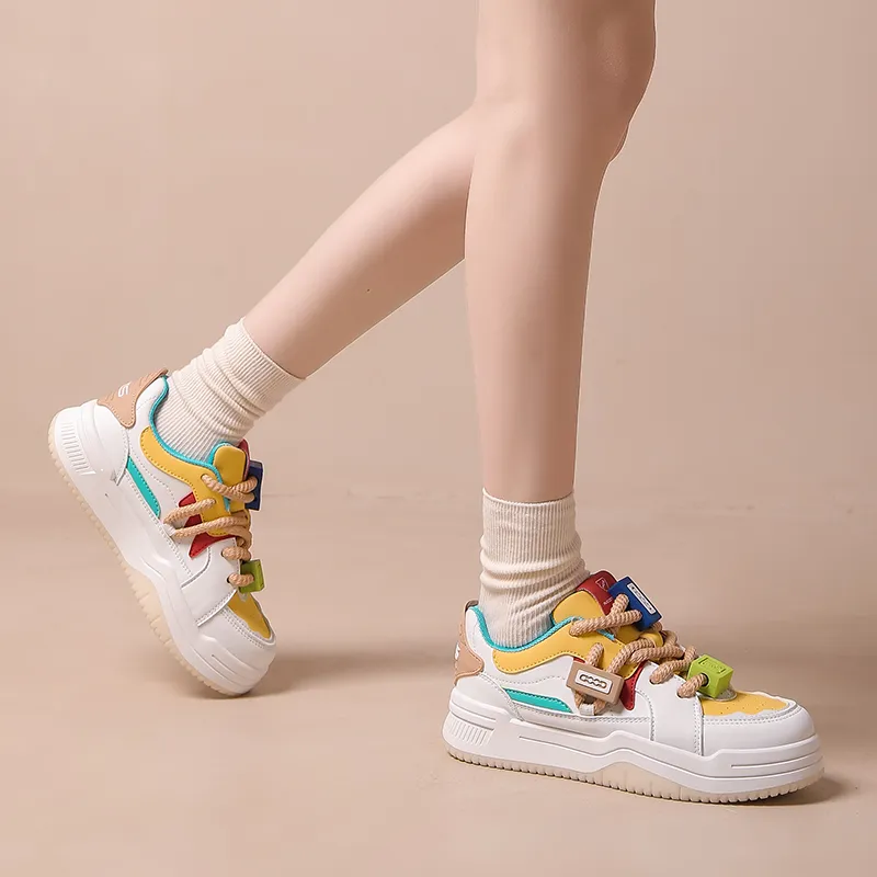 FCS Anti-Slip Wear-Resistant Low-Top Skateboard Shoes Women's-9