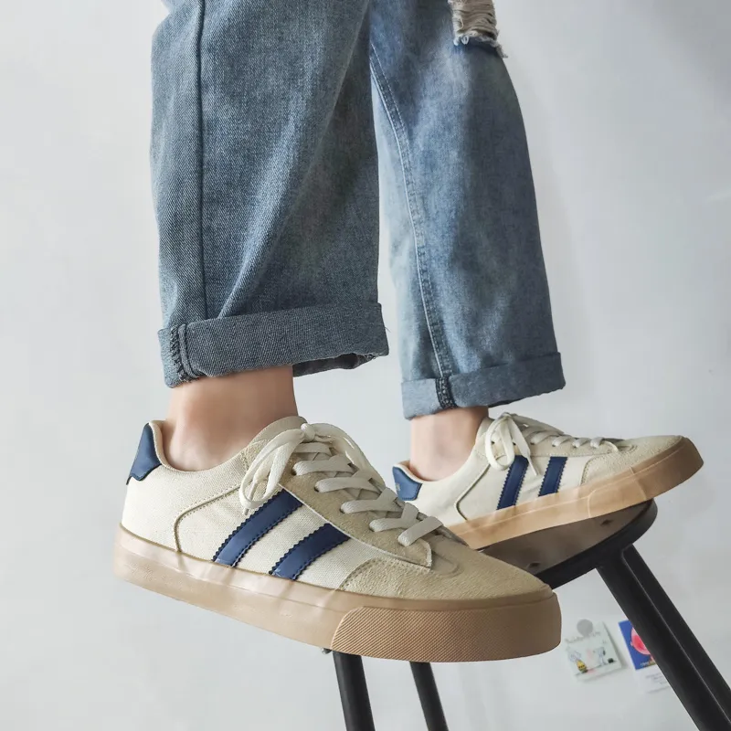 FCS German Army Trainers Slip-Resistant Lightweight Breathable Low-Top Skateboard Shoes Unisex-1