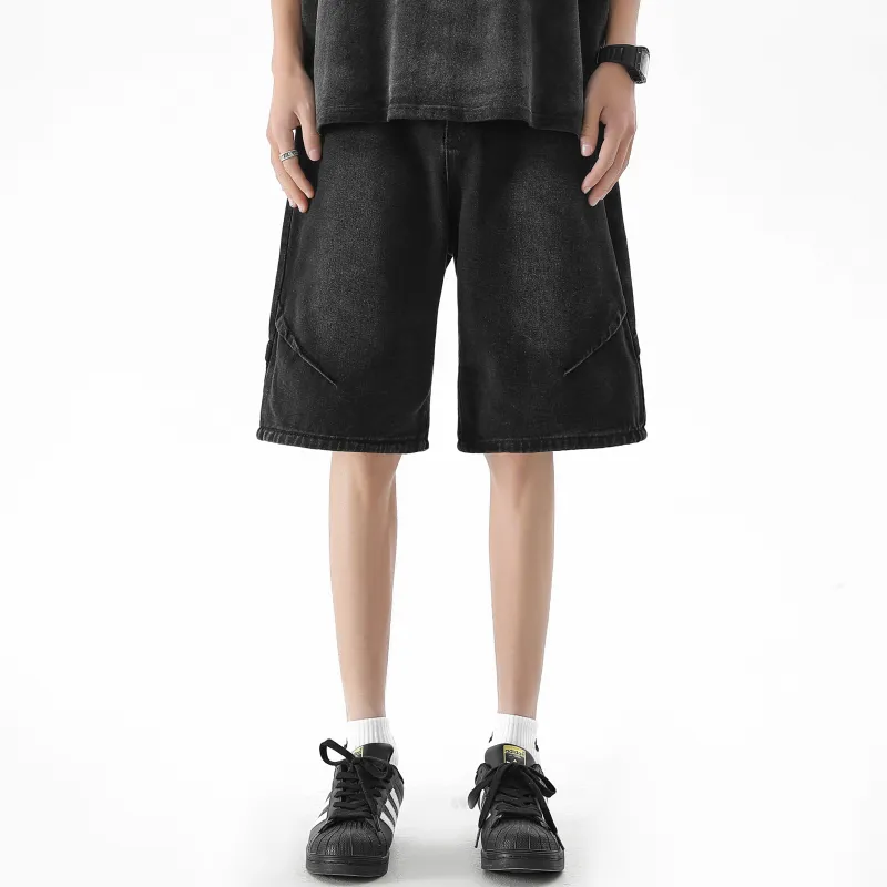 REXSHION Denim Shorts Unisex-3