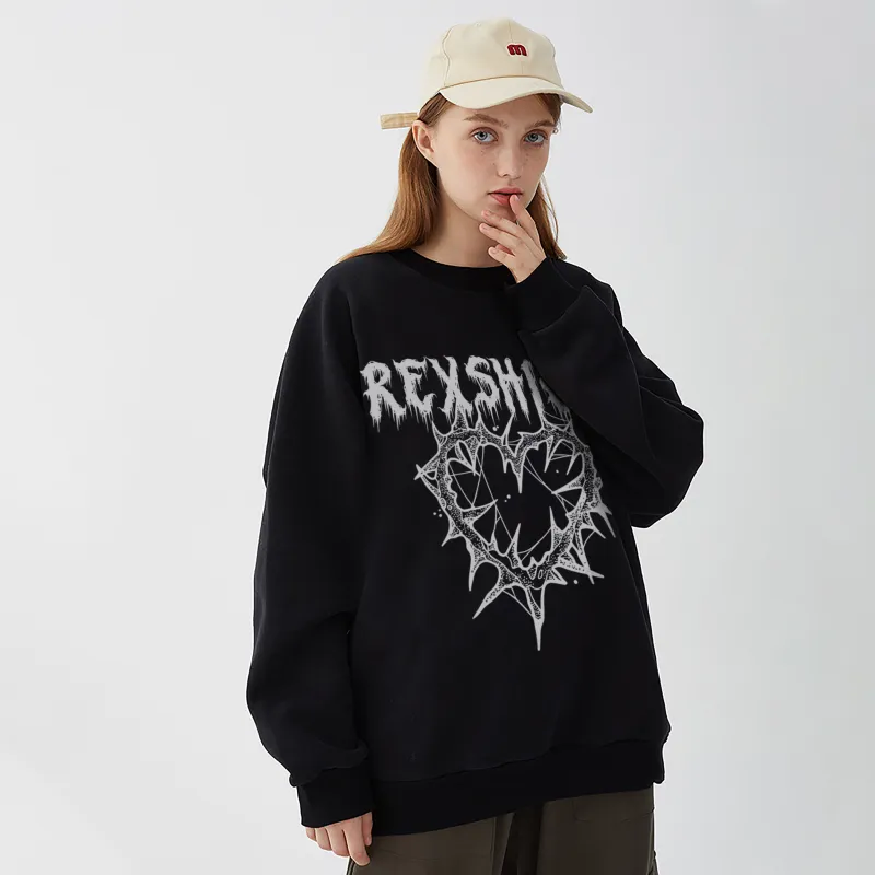 REXSHION Sweatshirt Unisex Black-2