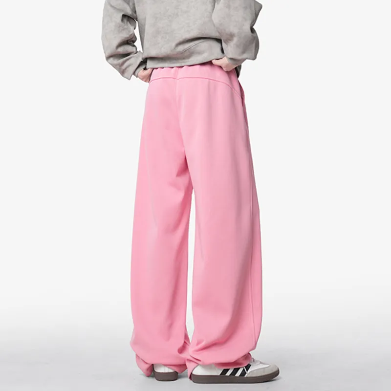 REXSHION Casual Pants Unisex White Heather Gray-26