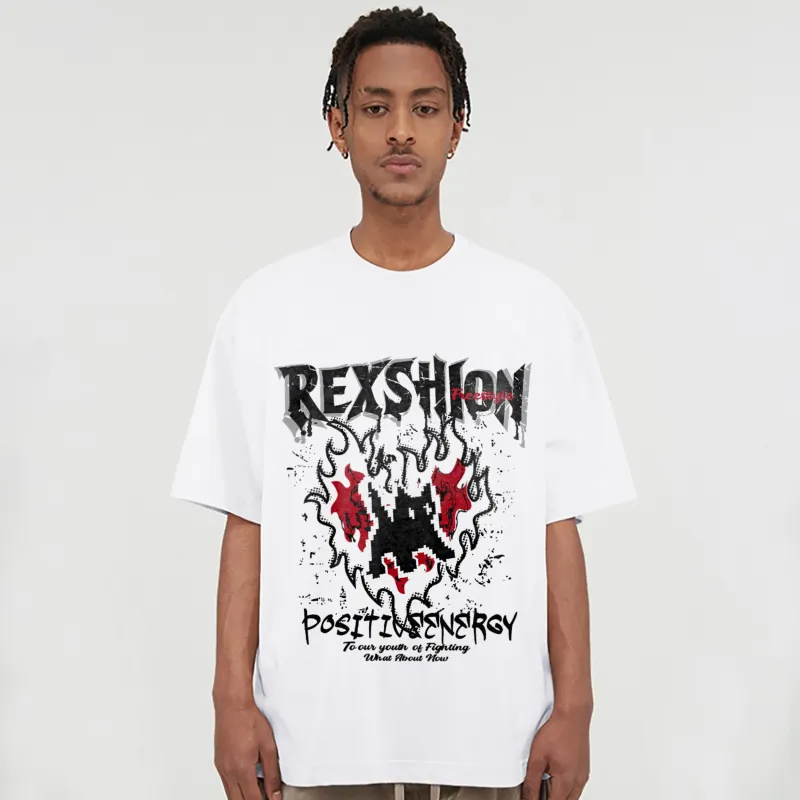 REXSHION Short Sleeved T Shirts Unisex-5