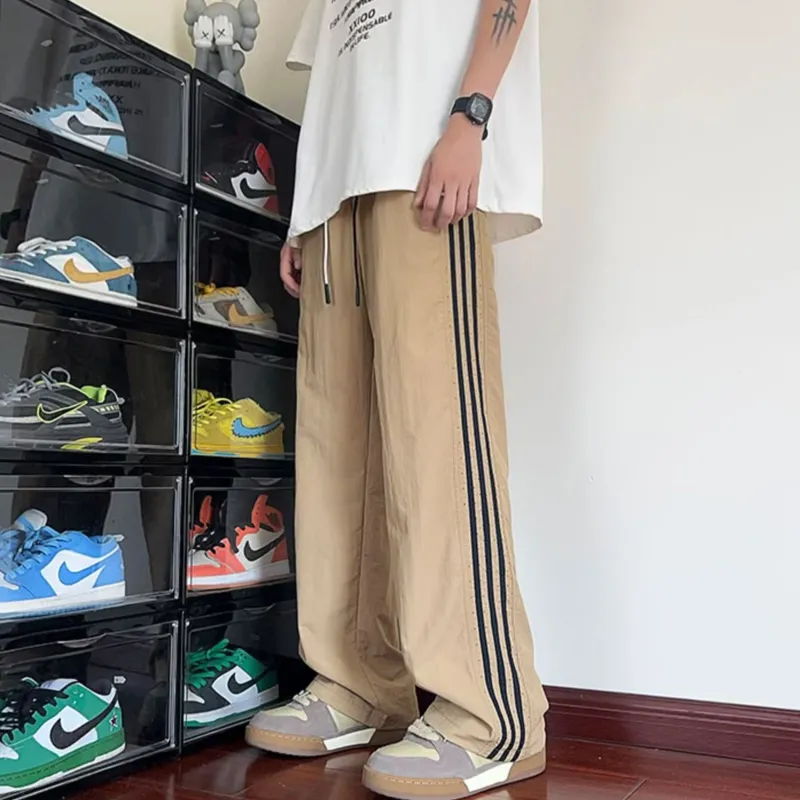 REXSHION Casual Pants Unisex Khaki-2