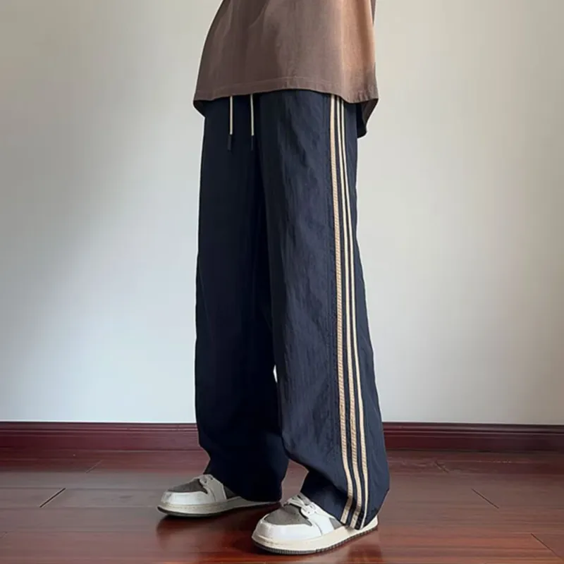 REXSHION Casual Pants Unisex Khaki-9