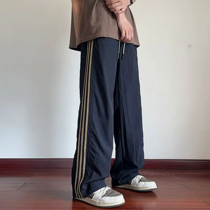 REXSHION Casual Pants Unisex Khaki-10