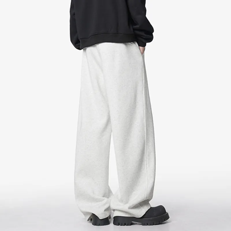 REXSHION Casual Pants Unisex White Heather Gray-4