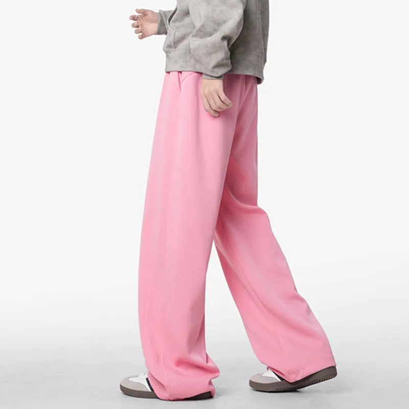 REXSHION Casual Pants Unisex White Heather Gray-25