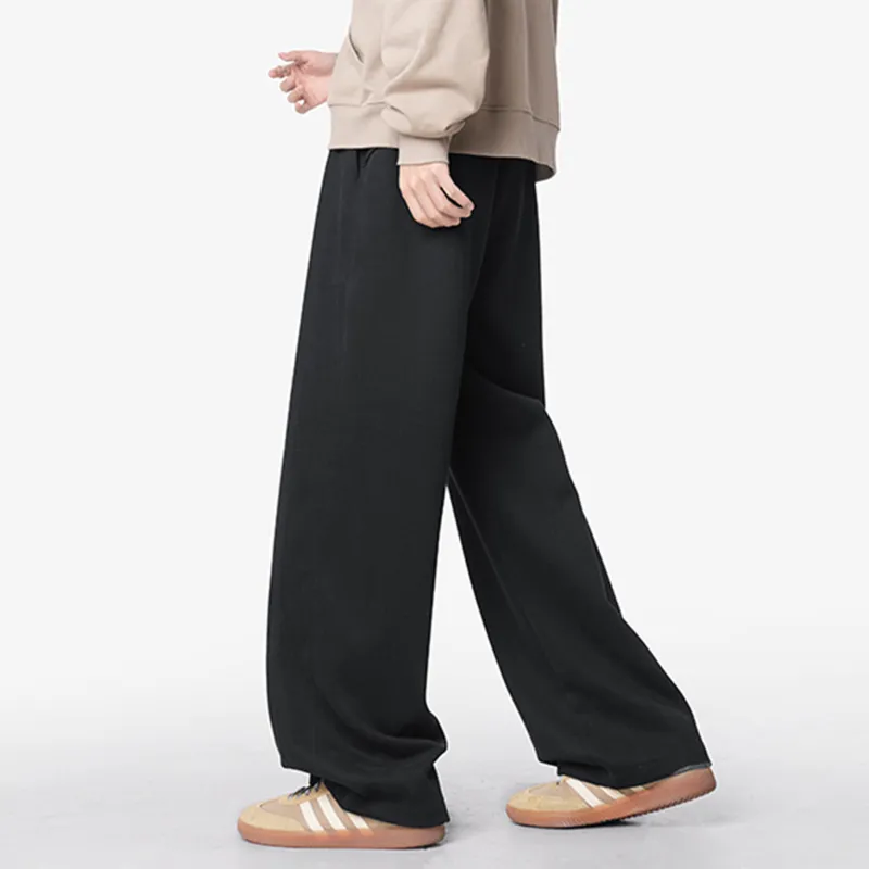 REXSHION Casual Pants Unisex White Heather Gray-21