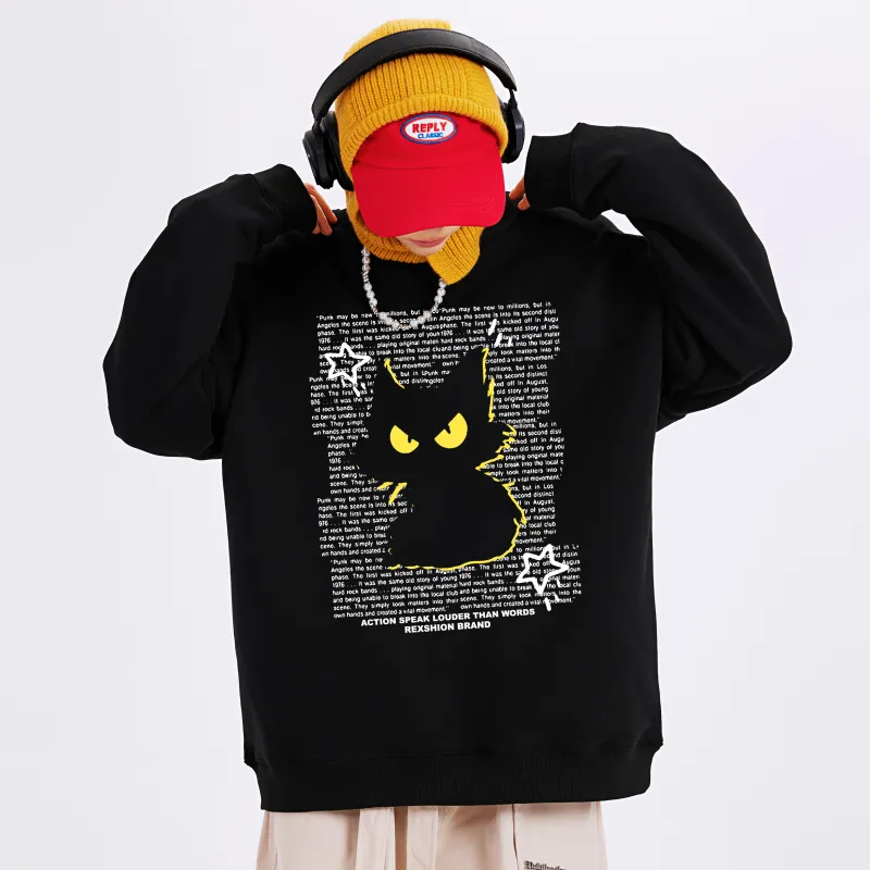 REXSHION Sweatshirt Unisex White-6