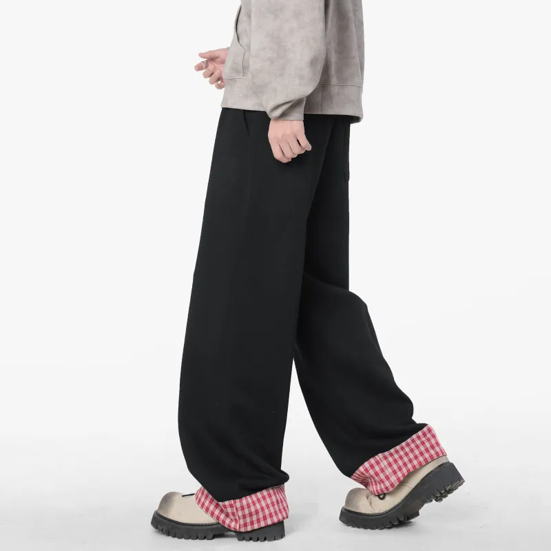 REXSHION Casual Pants Unisex Black-2