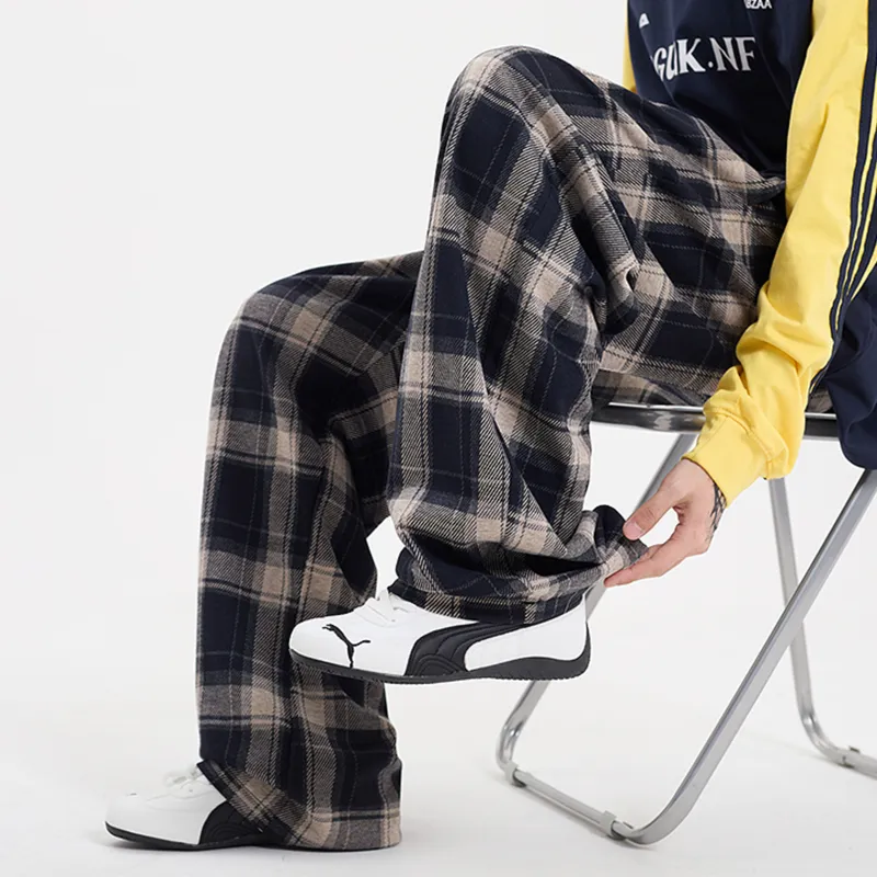REXSHION Casual Pants Unisex Black-14
