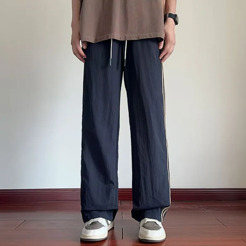 REXSHION Casual Pants Unisex Khaki-7