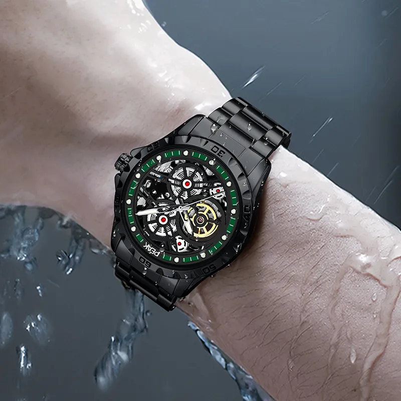 PEAK Pioneer Collection Gift Box Set Automatic Mechanical Movement Watch Men's Watches Cut-Out Dial-8