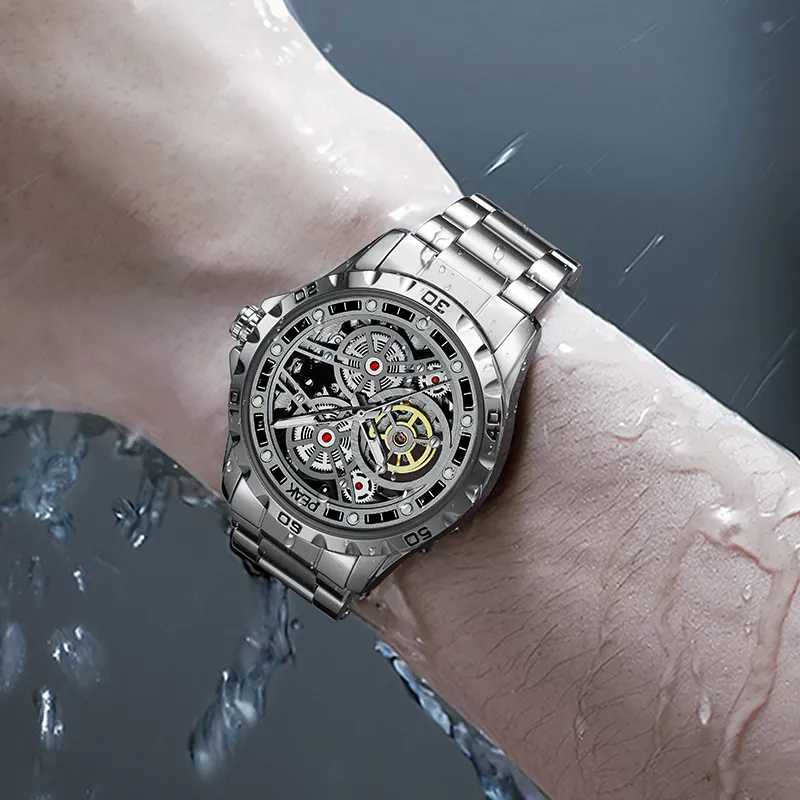 PEAK Pioneer Collection Gift Box Set Automatic Mechanical Movement Watch Men's Watches Cut-Out Dial-2