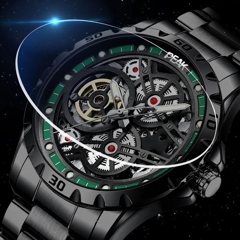 PEAK Pioneer Collection Gift Box Set Automatic Mechanical Movement Watch Men's Watches Cut-Out Dial-6