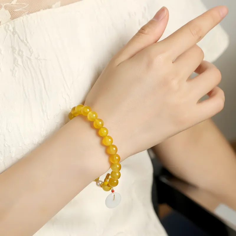 Artisan Lock Heart Jade Agate Jade Bracelets Women's Agate-1