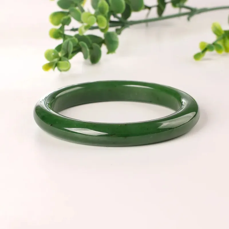 Artisan Lock Heart Jade Hetian Jade Bangles Jasper Unisex-2