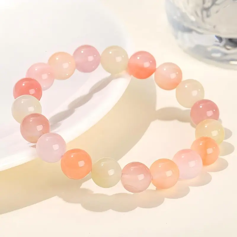 Artisan Lock Heart Jade Agate Bracelets Unisex-4