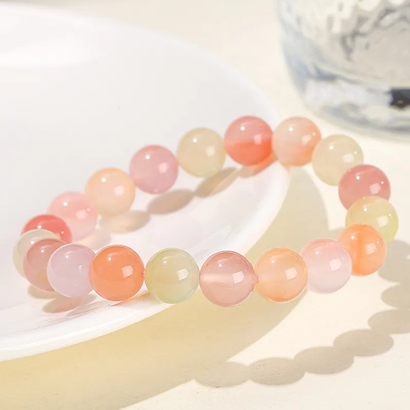 Artisan Lock Heart Jade Agate Bracelets Unisex-2