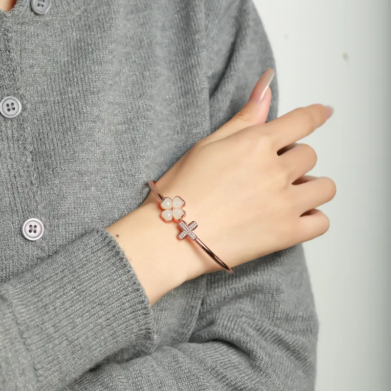 Artisan Lock Heart Jade Hetian Jade 925 Sterling Silver Hetian Jade Bangles Women's Jasper-12