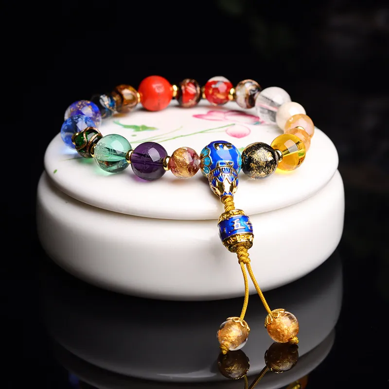 Artisan Lock Heart Jade Colored Glaze Jade Bracelets Unisex-2