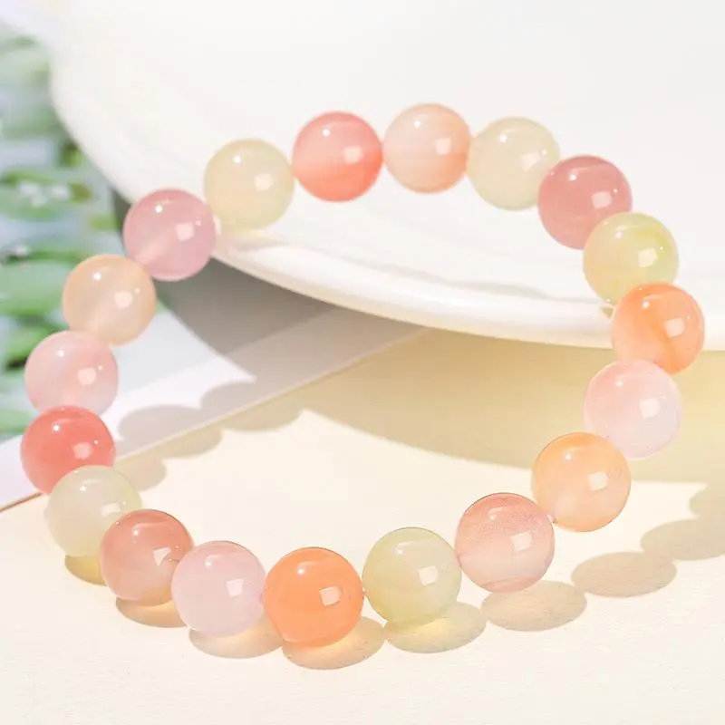 Artisan Lock Heart Jade Agate Bracelets Unisex-3