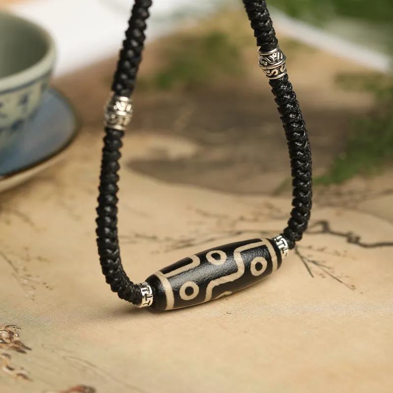 Artisan Lock Heart Jade Agate Necklaces Unisex-2