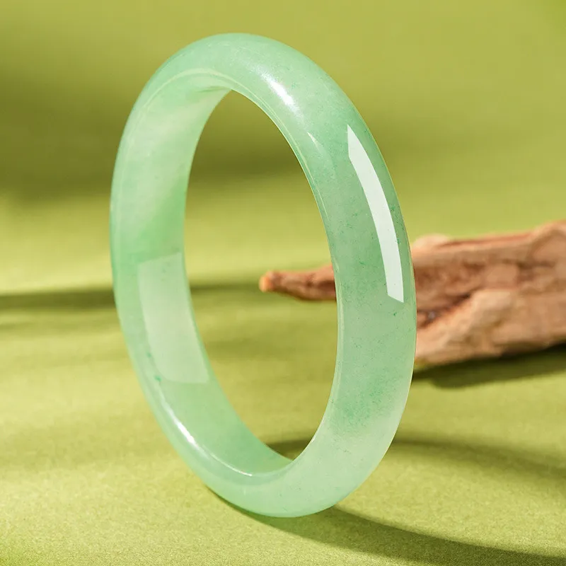 Artisan Lock Heart Jade Aventurine Bangles Women's-1