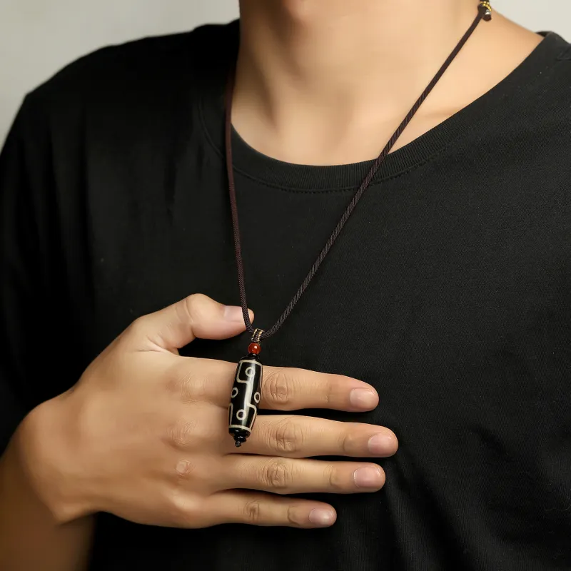 Artisan Lock Heart Jade Agate Jade Necklaces Unisex Agate-3