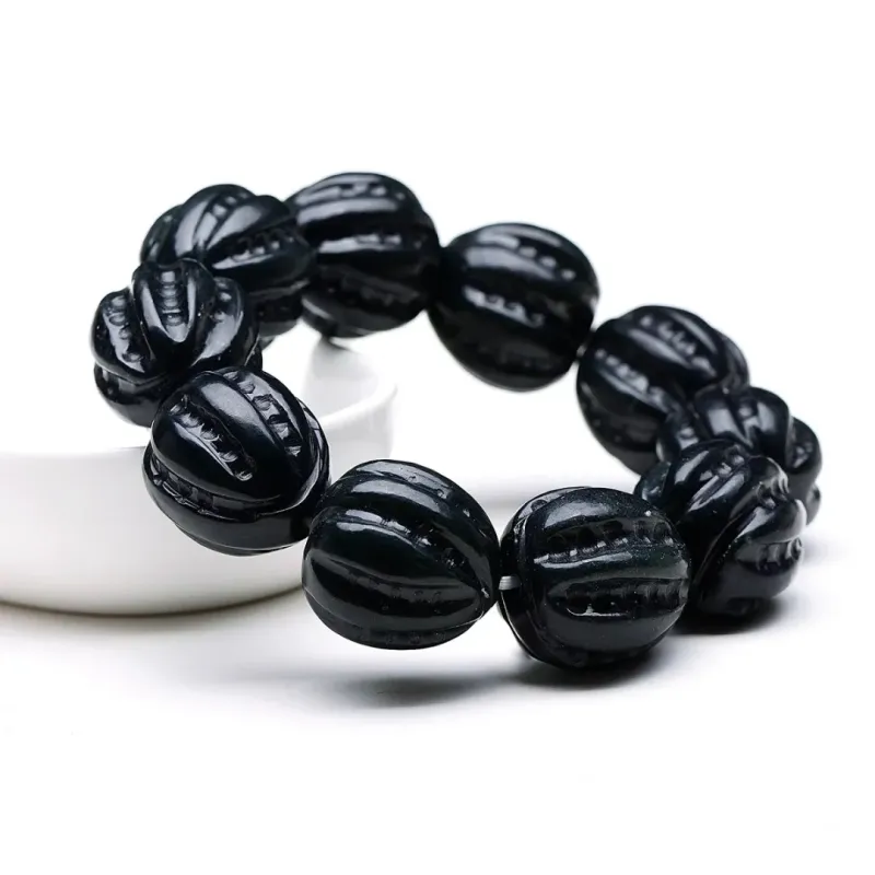 Artisan Lock Heart Jade Hetian Jade Bracelets Green Jade Unisex-4
